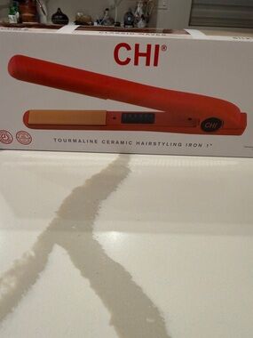 CHI Tourmaline Ceramic Hairstyling Iron 1" - Red